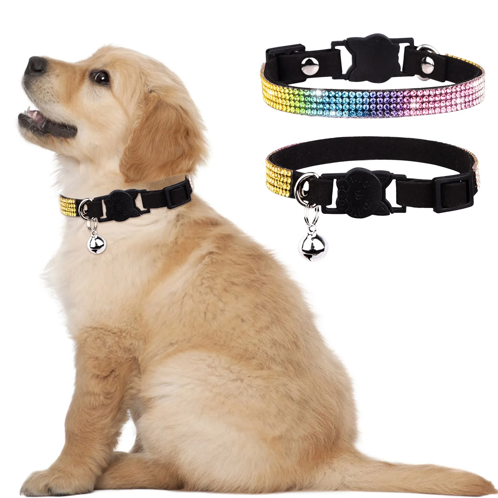 Персонализированный ошейник для кошек с колокольчиком дизайнерский домашних