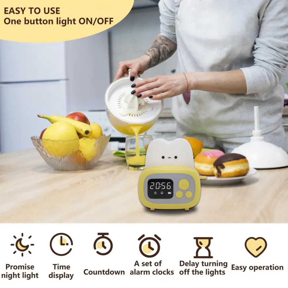 Precise Timing Quiet Electronic Clock Battery Powered Tiny L