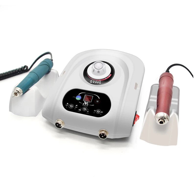 

Drill Equipment Polishing Machine with Two Brushless Handpiece 50000rpm Micromotor for Polishing Jewelry Stone 240w QZ60S