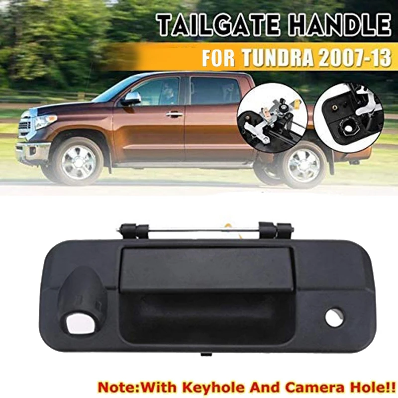Ручка задней двери с отверстием для ключа камеры Toyota Tundra 2007-2013 690-0c050 69090-0C051