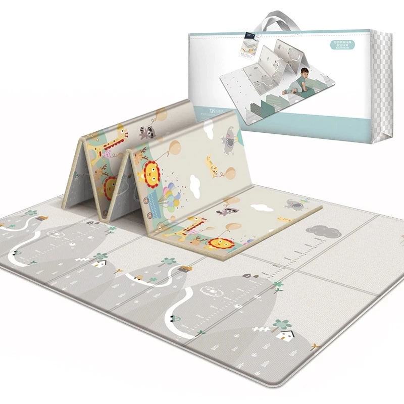 Водонепроницаемый детский игровой коврик для пола, складывающийся домашний декор, двусторонний коврик из пены для ползания детей, ковер для игр и игровой коврик.