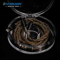 syrnarn 16core fostex th 600 th900 headphones balance cable 2 53 54 4mm type c ios gold plated occ mixed headset wire