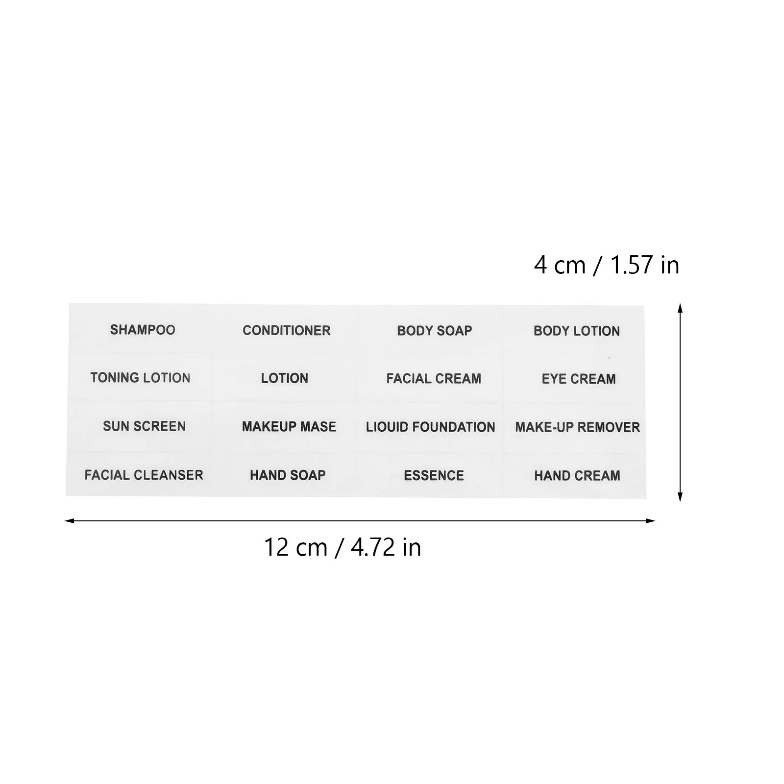 10 шт. этикетки для путешествий наклейки ухода за кожей жидкое мыло рук бутылка