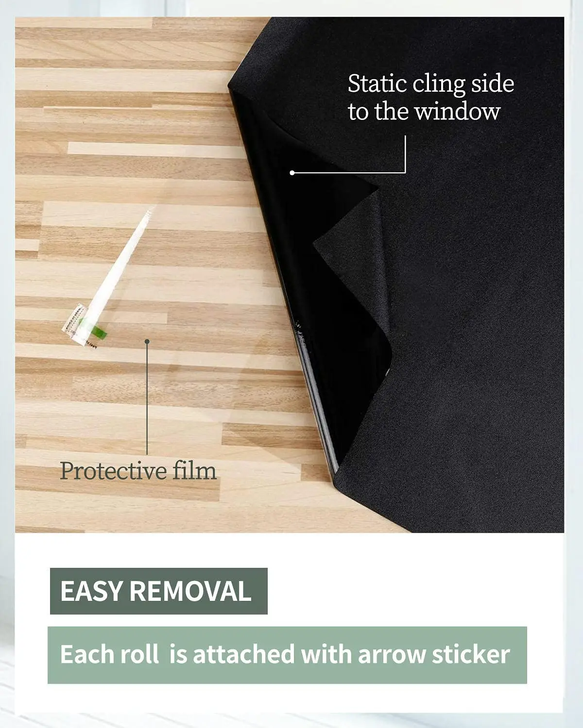 Полная светонепроницаемая оконная пленка YaJing самоклеящаяся матовая стеклянная