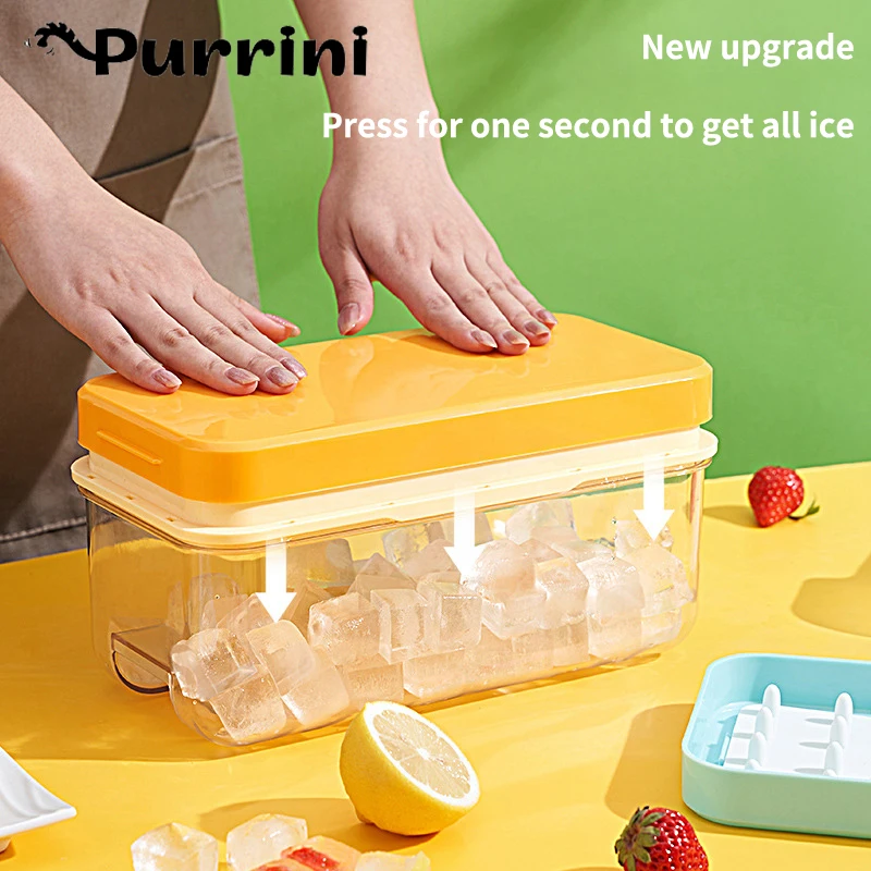 

Пластиковая форма для льда, лоток для льда с крышкой, 32 ячейки для дома, необычная форма для льда «сделай сам», квадратная форма для льда, хол...