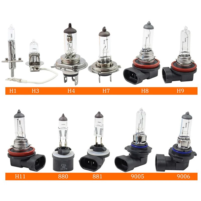 

24V 100W Car Halogen Bulbs H3 H4 H7 Headlights For Auto Fog Lamps