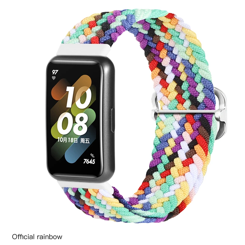 Фото Ремешок для 2022 Huawei, регулируемый, плетеный, для huawei watch 7 №4