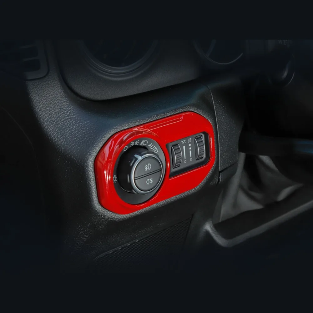 

Аксессуары крышка кнопки переключателя фары для Jeep Wrangler JL JT 2018 + Высококачественный абс