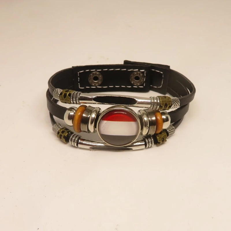 Модный Йеменский браслет с подвеской в виде флага Йемена плетеные браслеты для