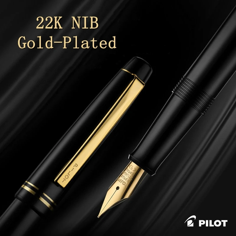 Ручка перьевая PILOT с золотистым наконечником 22 к 78 г + оригинальная японская ручка