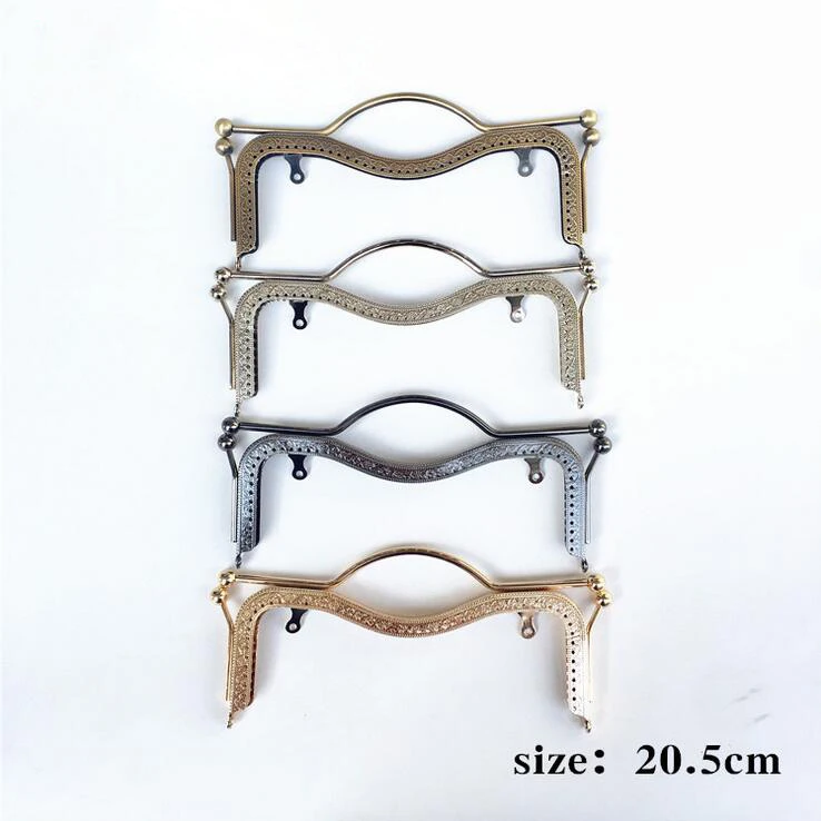 10pcs 27/20.5cm Lips Metal Purse Frame Handle Kiss Clasp Lock for Women Clutch Handbag Hardware Antique Bronze Bag Accessories