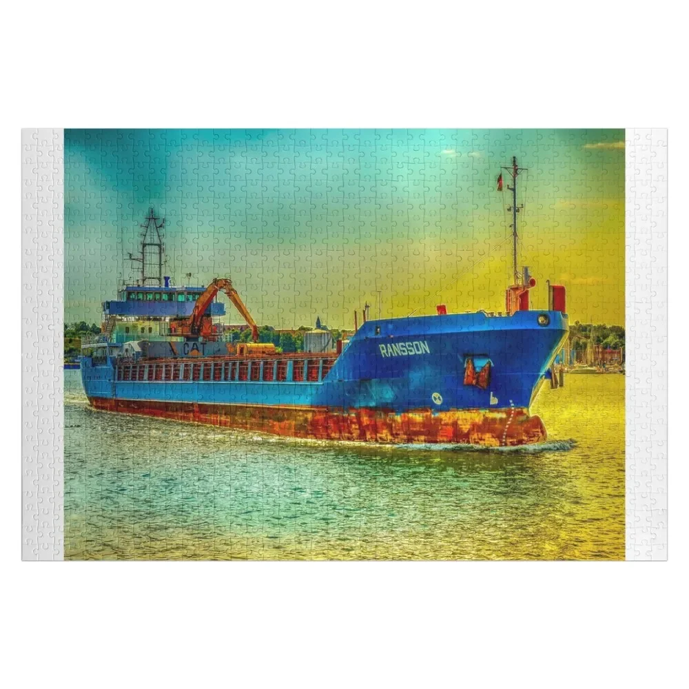 fwc 0732 грузовой корабль головоломка игрушки на заказ для детей деревянная с именем