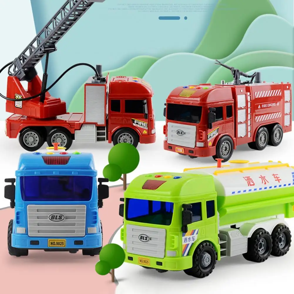 

Funny Enlightenment Puzzle Fire Truck Toy Truck Model Toy Random Style Multi-purpose