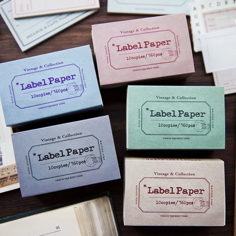 

360Sheets Per Pack Memo Note Border time Decorative Pads Notebooks Retro Memo Writing Material Scrapbooking 85*55MM