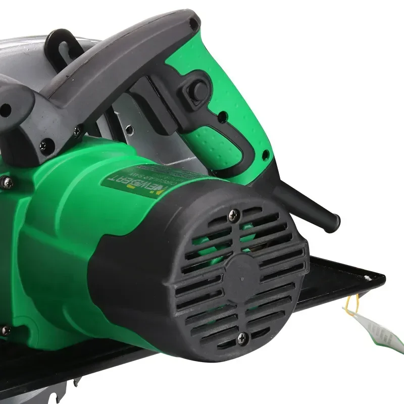 Зеленая 9-дюймовая пила высокой мощности для отрезки древесины 2200 Вт