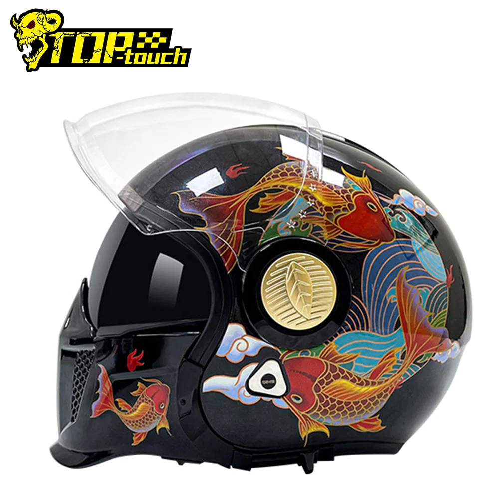 

Шлем Capacete De Moto Casco, мотоциклетный шлем Casco De Moto, мотоциклетный мужской Байкерский шлем на 4 сезона, полный шлем