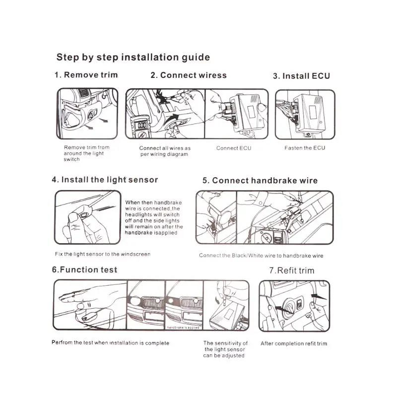 Универсальная автомобильная система датчиков освещенности 12 В с автоматическим