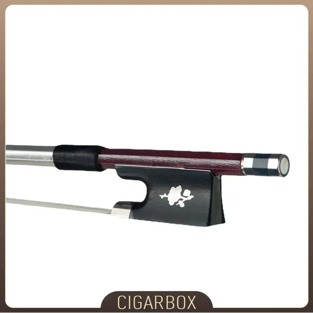 4/4 смычок для скрипки из бразильского дерева круглая палочка с черноевой