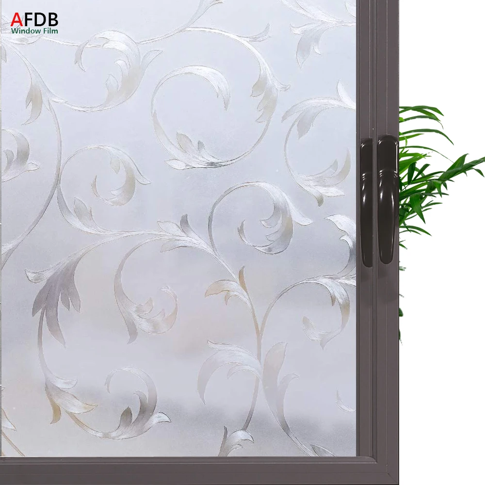 

Декоративная оконная пленка для конфиденциальности, матовая антиклейкая статическая липкая 3D стеклянная пленка, съемная наклейка, УФ-защи...
