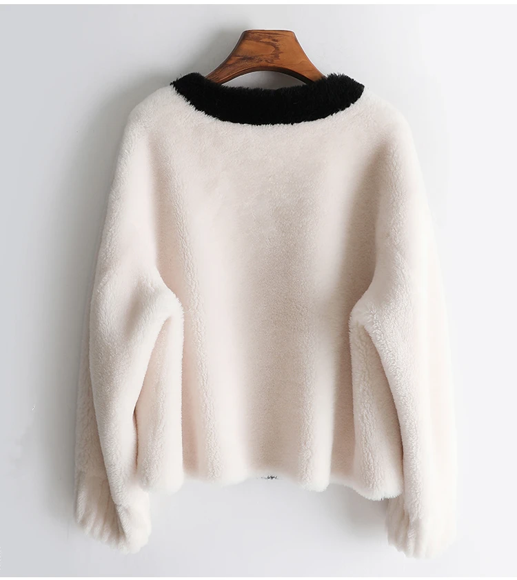 GOURS Winter Genuine Shearling Jackets for Women Fashion Natural Wool Real Fur Overcoats Thick Warm Soft New Arrival LD21005