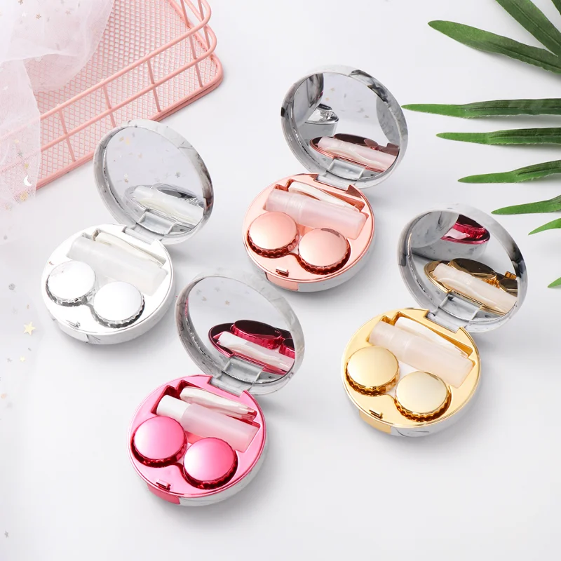 

Round marble pattern beauty pupil box