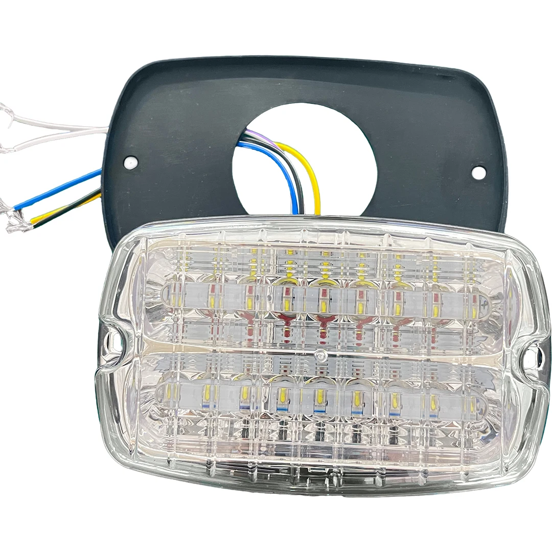 Фото Светодиодный стробоскоп Jinzheng M18 6x4 дюйма, двухцветный, 12VDC/24VDC, с сертификатом CE, новый, для скорой помощи, квадроциклов и грузовиков, в наличии. №3
