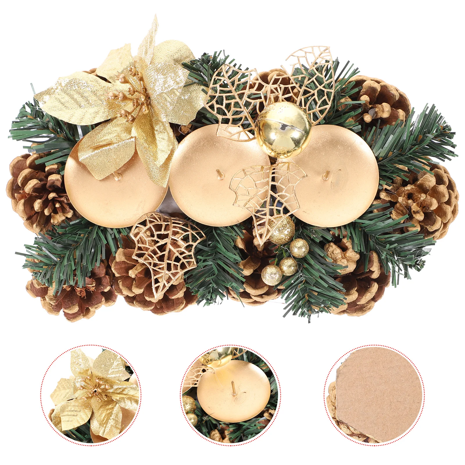 

Pine Cone Unique Delicate Decorative Candle Centerpiece Candlestick Holder Table Centerpiece Candlestick Decor Candle Holder