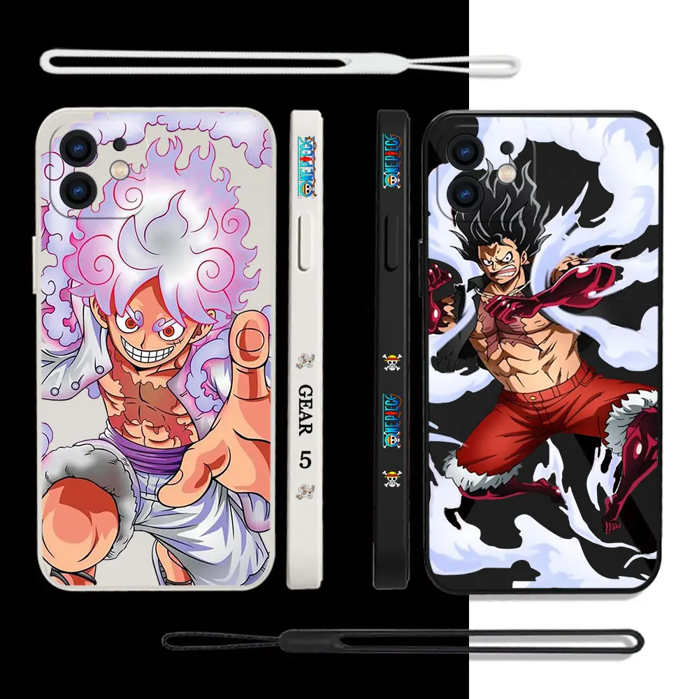 

Anime One Pieces Luffies Gear 5 Phone Case For Xiaomi Redmi Note 12 11 11T 10 10S 9 Pro Plus 10C 9A 9C 9T 4G 5G With Hand Strap