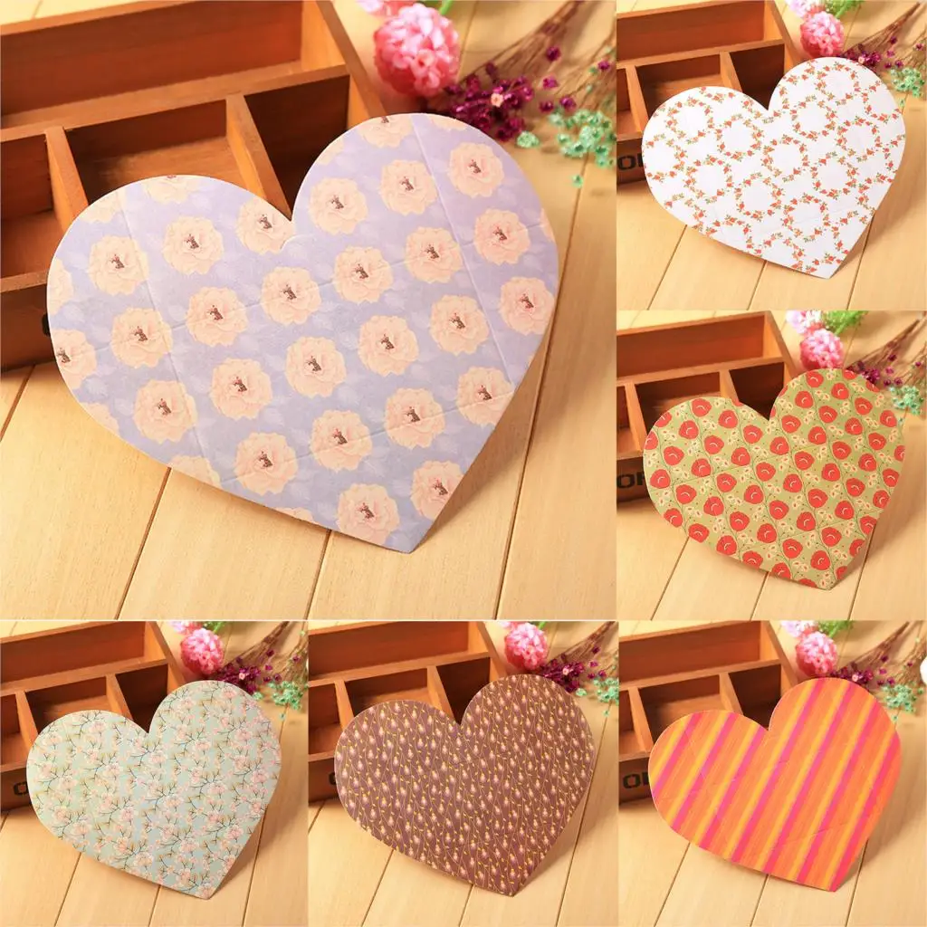 

2PCs Folding Greeting Card Envelopes Blessing Creative Card Thanksgiving Birthday Wishes Gift Card (With Rope& small Heart crad)
