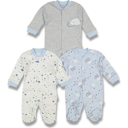 

Male baby Star Cloud Print pcs Set Rompers Set