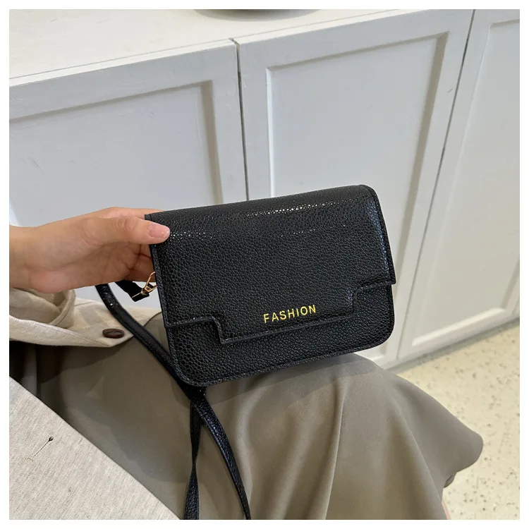 Fashion Luggage & Bags Women's Handbags Shoulder High Quality Retro Square Casual Black PU Waterproof Business Bolsa Feminina