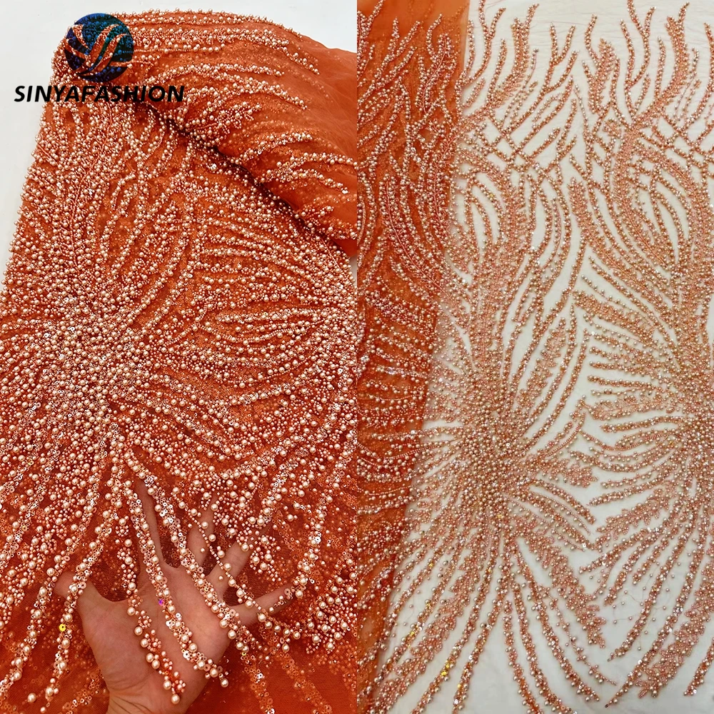 Высококачественное золотистое белое зеленое оранжевое французское Тюлевое