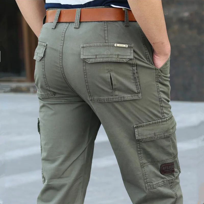 

New Military Tactical Cargo Pants Spring Autumn Loose Thin Men Pant SWAT Army Combat Work Male Long Trousers Multi Pockets