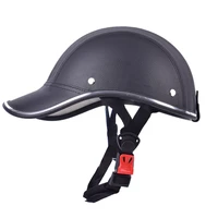 motorcycle cycling helmet baseball cap anti uv safety bicycle helmet adjustable chin strap men women road motorcycle helmet