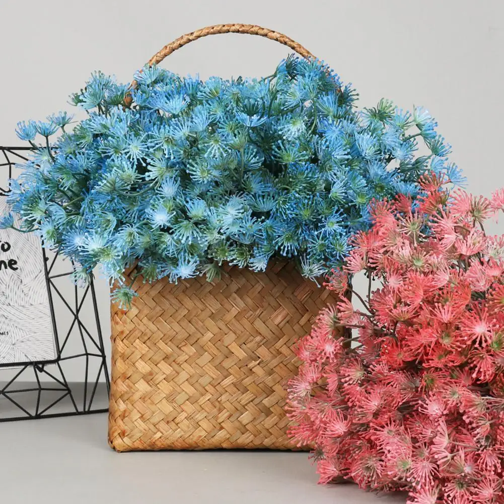 

Artificial Plant Romantic Plastic Realistic No Withering Artificial Plant for Balcony Faux Flower Artificial Flower