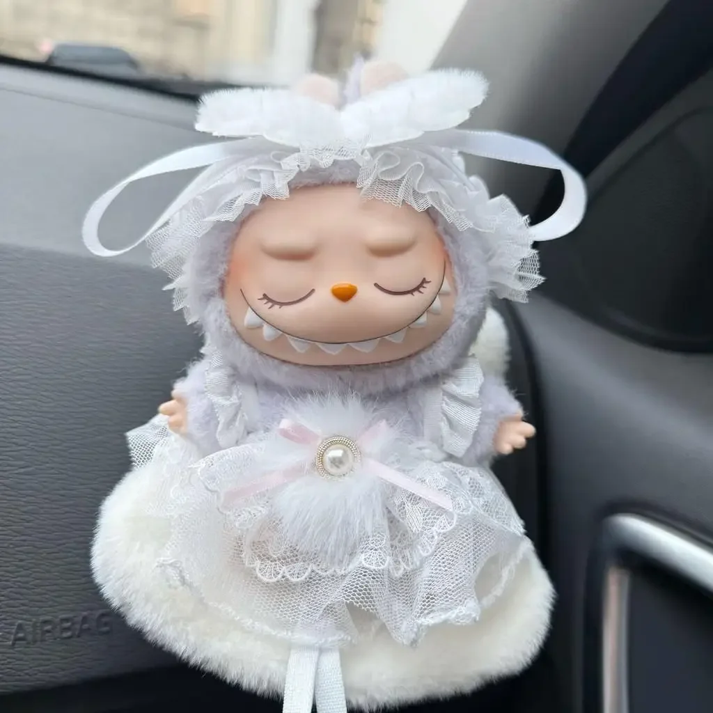 Мини-кукольная одежда аксессуары для 15-17 см Labubu Idol V1 V2 10 хлопковая кукла белый