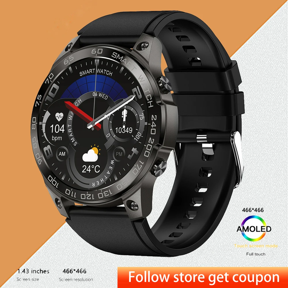 

Умные часы AMOLED с HD-экраном, умные часы DM50, смарт-часы для женщин и мужчин, цифровые наручные часы, Bluetooth-браслет, фитнес-трекер