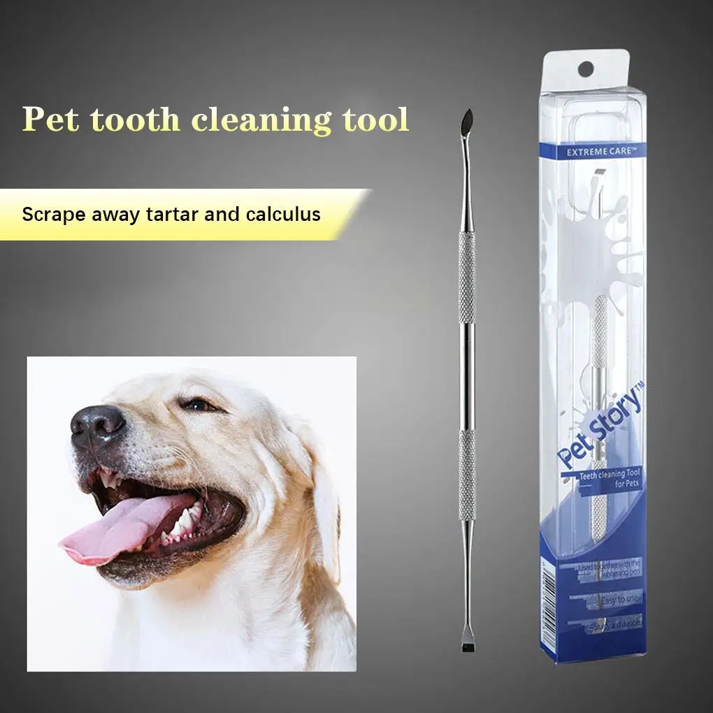 

Doc Teeth Cleaner Cat Teeth Health Care Plaque Stain Remover Double Heads Scraper Pick Spatula