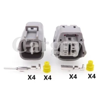 1 set 4p auto oxygen sensor electric cable sealed connector 6189 0126 6188 0066 car waterproof socket