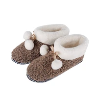 womens boots slippers home plush slipper female winter warm slippers women furry shoes chindren boots indoor non slip footwear