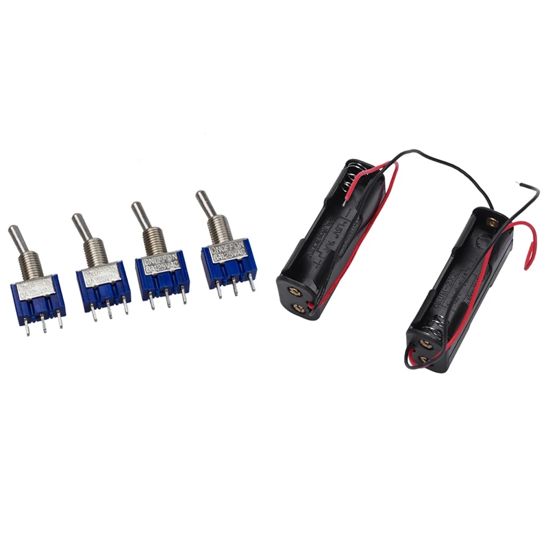 4 шт. трехпозиционный мини-переключатель SPDT вкл./ВЫКЛ./ВКЛ. С 2 двойными боковыми