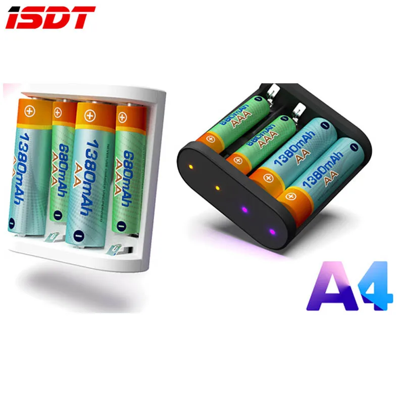 100% оригинальное зарядное устройство ISDT A4 10 Вт 10500 а AA AAA интеллектуальное