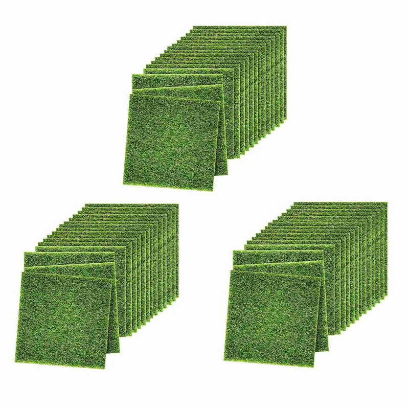 

45 Pieces Of Artificial Grass Garden Lawn Miniature Decoration Accessories DIY Artificial Moss Doll House Decoration