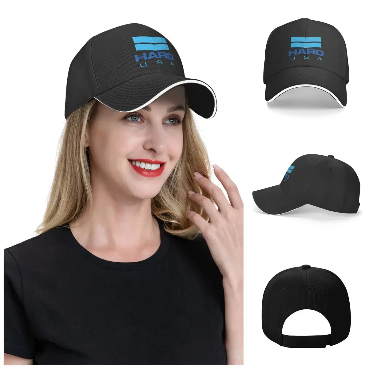 Шапка-бейсболка Haro Bikes Bmx 2021, регулируемая, дышащая, с защитой от УФ-лучей