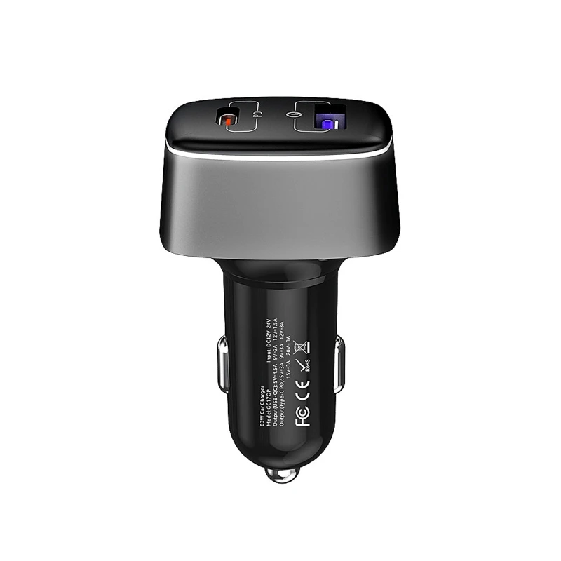 

C1FB USB Car Charger Adapter 100W High Power Charger C Double Doors Fast for mavic 3/for Mini 2
