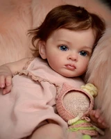 60cm finished reborn toddler girl doll tutti hand paint doll high quality 3d skin multiple layers painting visible veins