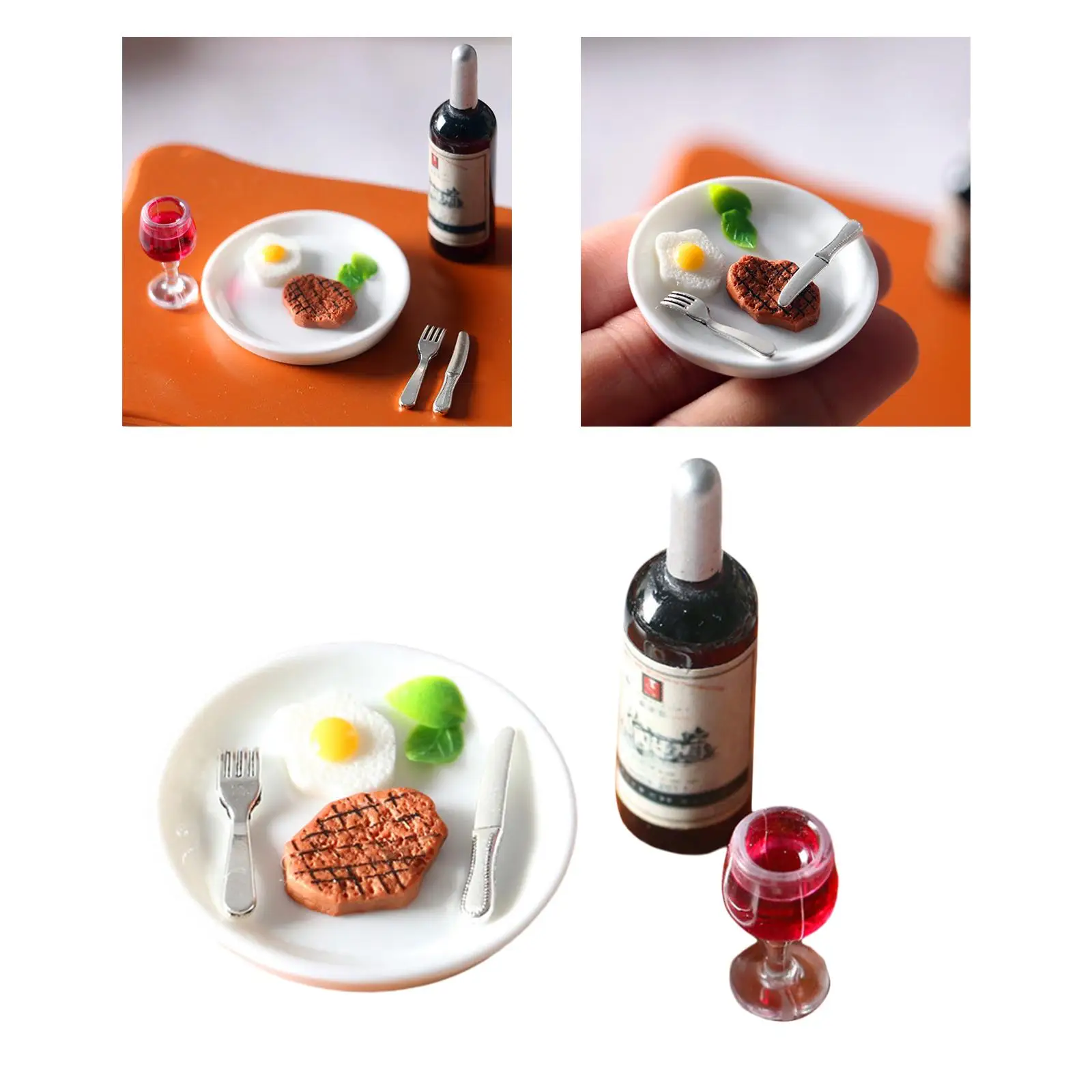 

1:12 Steak Set Furniture Living Room Doll