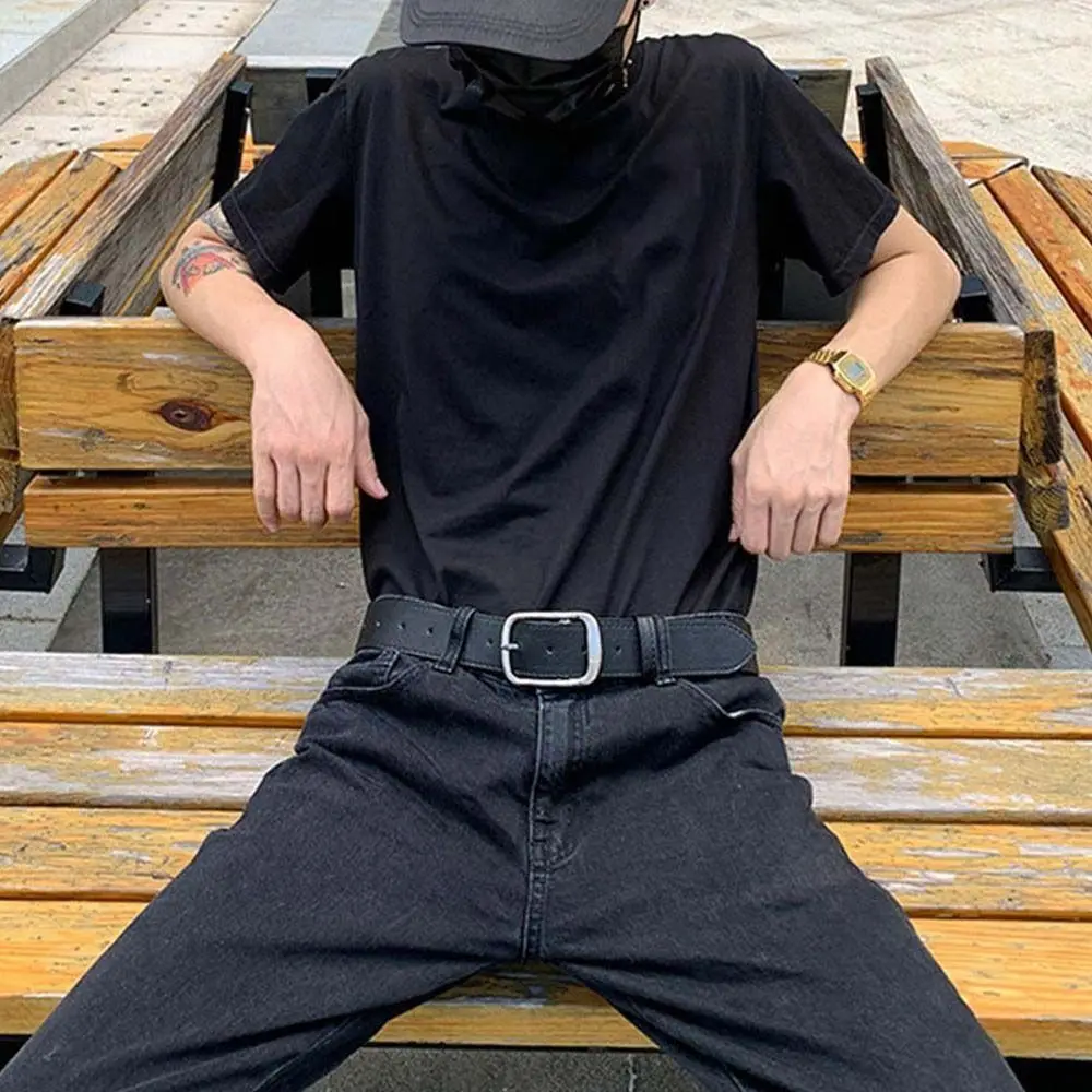 

Leather Waist Strap Jeans Accessories Alloy Square Buckle Apparel Accessories Leather Waistband Women Belt Retro Belt