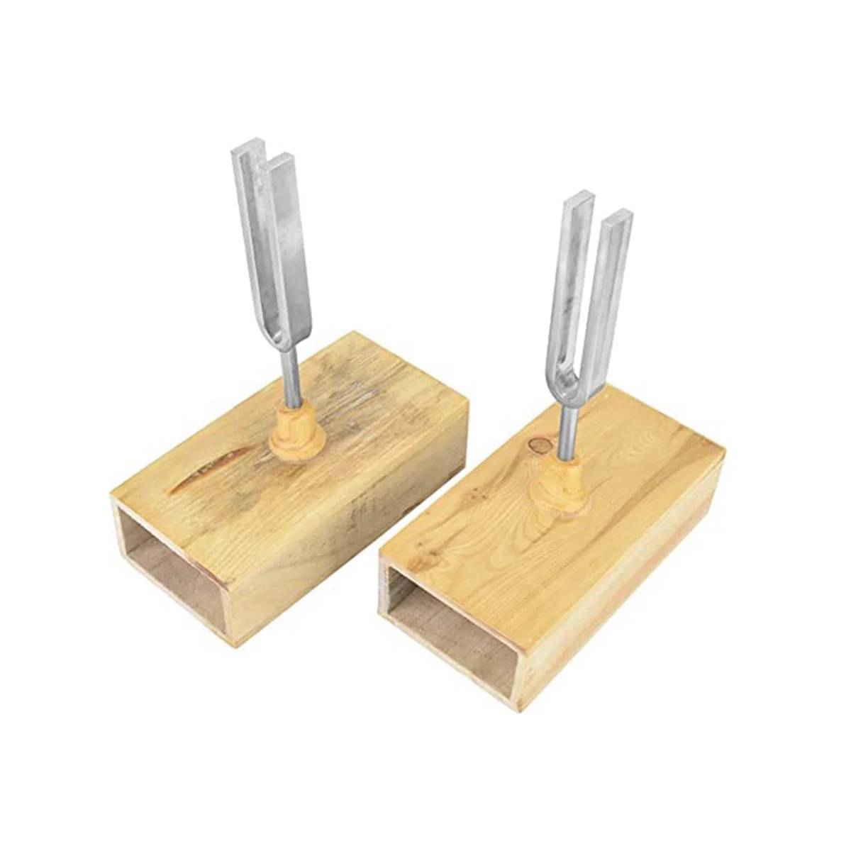 2 шт. вилка для настройки с деревянной резонаторной коробкой 440 Гц