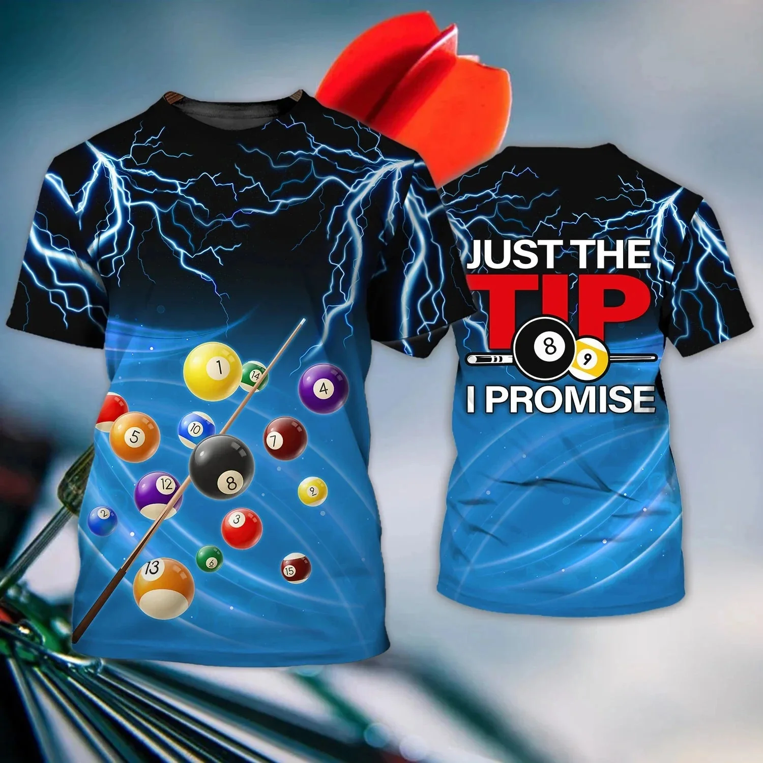 

Футболка мужская для бильярда с 3D принтом, повседневный Топ, пуловер оверсайз с коротким рукавом, одежда на заказ, на лето